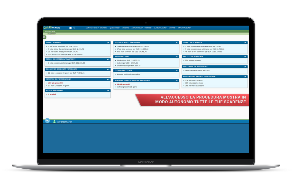 We4broker - Dashboard
